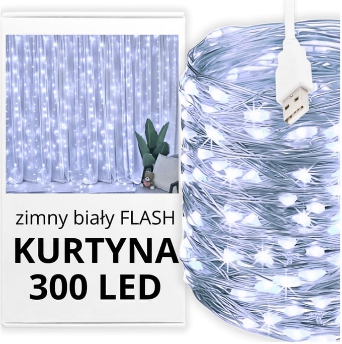 Zolta - LED Kerstverlichting - USB - Zilveren Draad - 300 LEDs