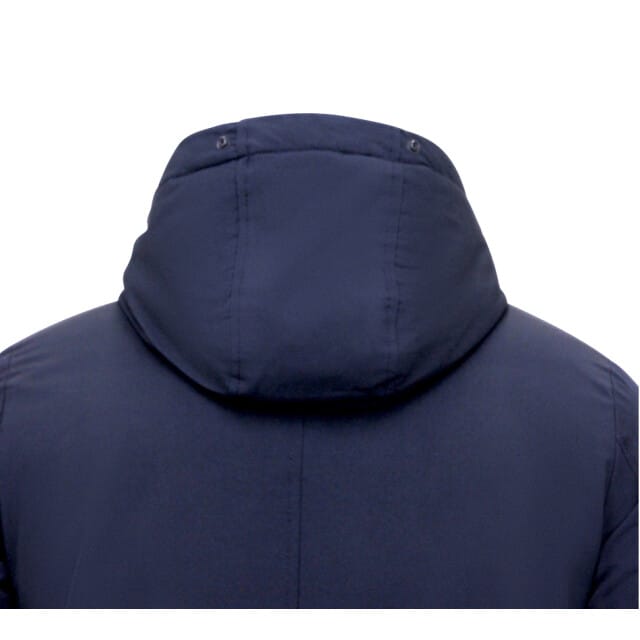 Winddichte Winterjas Heren - Lange Jas - Parka Heren Jassen - Gewatteerde Jassen - 7103 - Blauwe jas