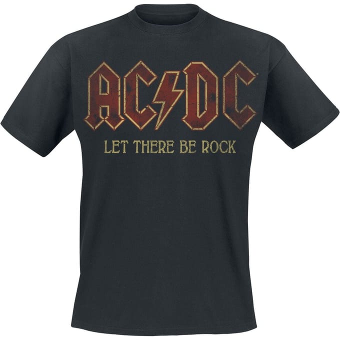 AC/DC Sounds Light Drums Guitar Heren T-shirt - zwart - XL