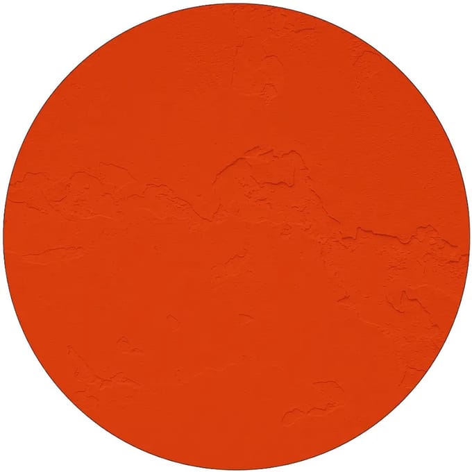 Rond oranje bord | Forex Re materiaal | 20 cm