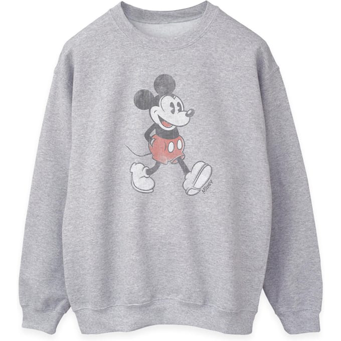 Disney Dames/Dames Wandelend Mickey Mouse Heather Sweatshirt (Grijs)