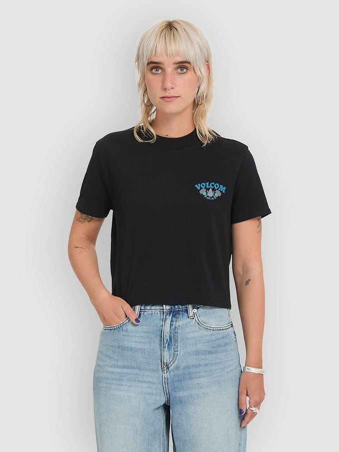 Volcom Dial Crop T-Shirt zwart