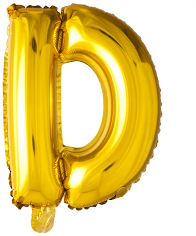 Folie Ballon Letter 40″ D - Goud