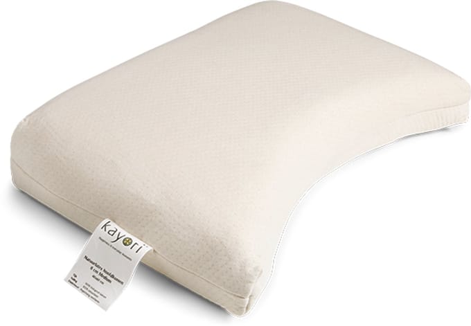 Kayori Sosei Hoofdkussen Soft Natuurlatex - 8cm Hoog - Ondersteunende Vorm - 40x60 cm