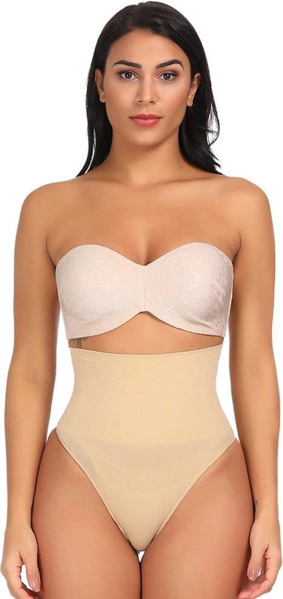 Correctie ondergoed shapewear - High waist string beige maat 42/44