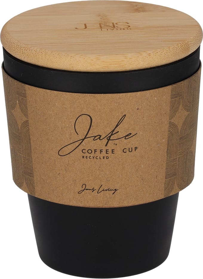 JENS Living Koffiebeker Jake Gerecycled PP Zwart