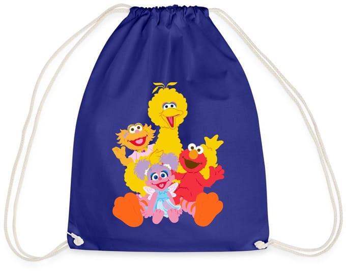 Sesamstraat Bibo Elmo Sina Abby Cadabby Gymtas