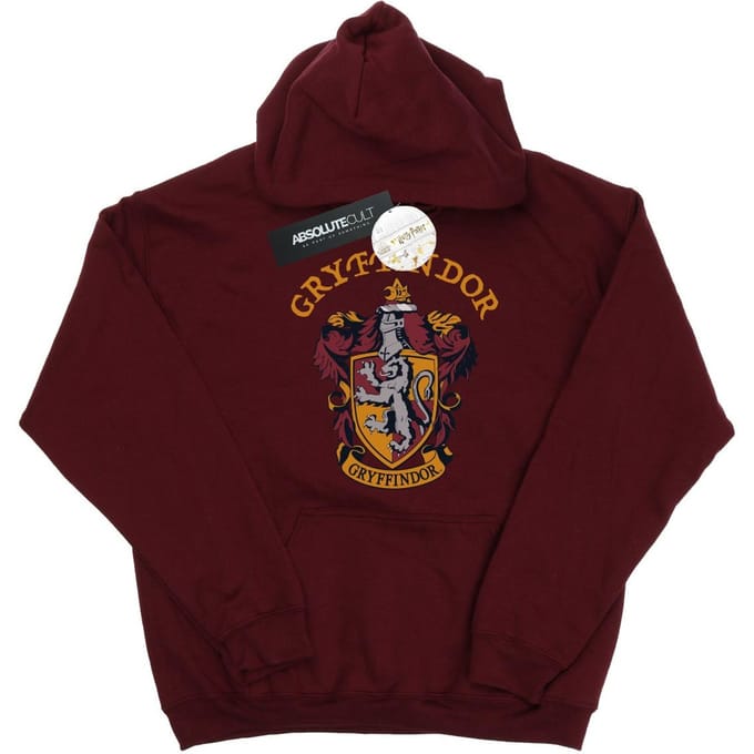 Harry Potter Heren Gryffindor Crest Hoodie (Bourgondië)