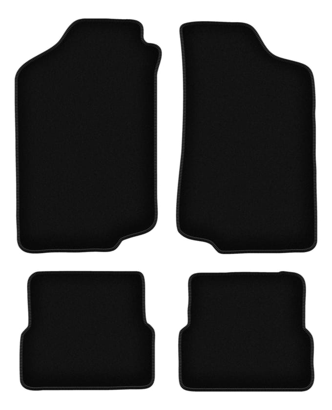BASIC zwarte veloursmatten voor: Volkswagen Golf II hatchback (1983-1992)