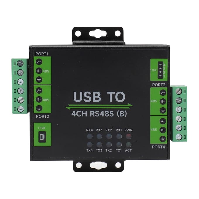 USB naar RS485 Converter USB naar 4CH RS485 Industriële Kwaliteit Geïsoleerde Adapter voor OS X voor Linux voor black