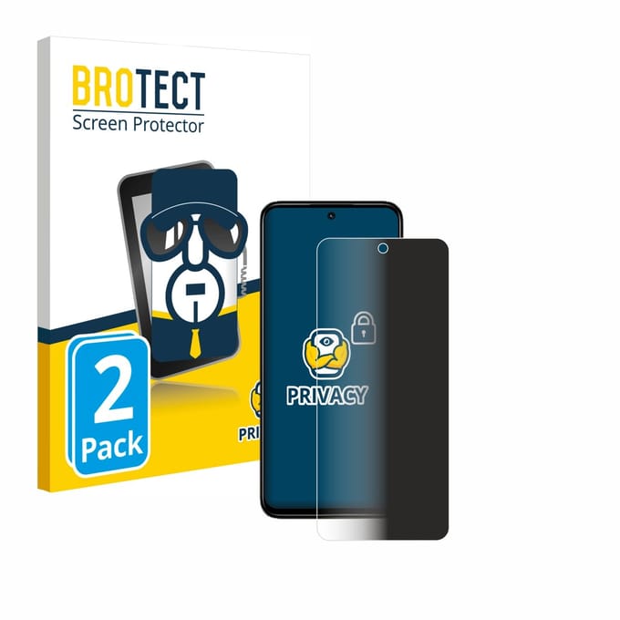 BROTECT - privacy screenprotector voor Xiaomi Redmi 13 - Folie Beschermfolie Blauwlichtfilter 2 Stuks