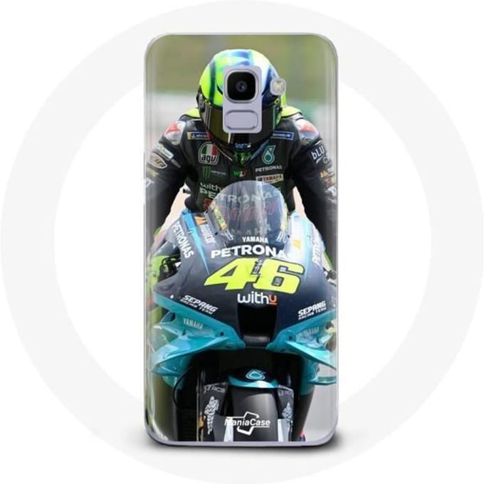 Coque pour Samsung Galaxy A8 2018 Valentino Rossi Pilote de course moto 46
