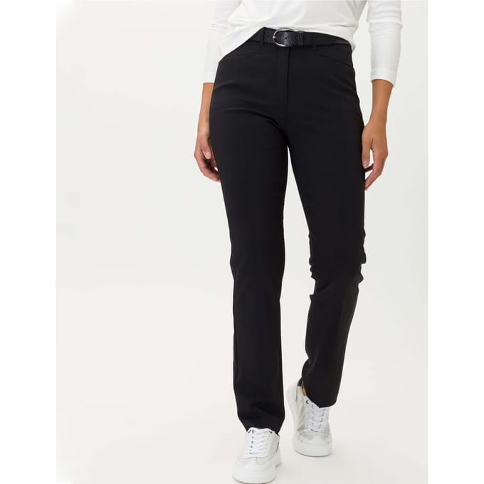 Raphaela by Brax Dames Citybroek  Style PAULINE BLACK, perma zwart, maat 40K
