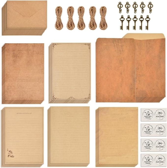 Retro Enveloppen Set voor Creatieve Projecten - Perfect voor Briefpapier, Scrapbooking en Decoratie