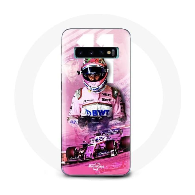 Hoesje voor Samsung Galaxy S10 Formule 1 Sergio Pérez F1 Driver Roze