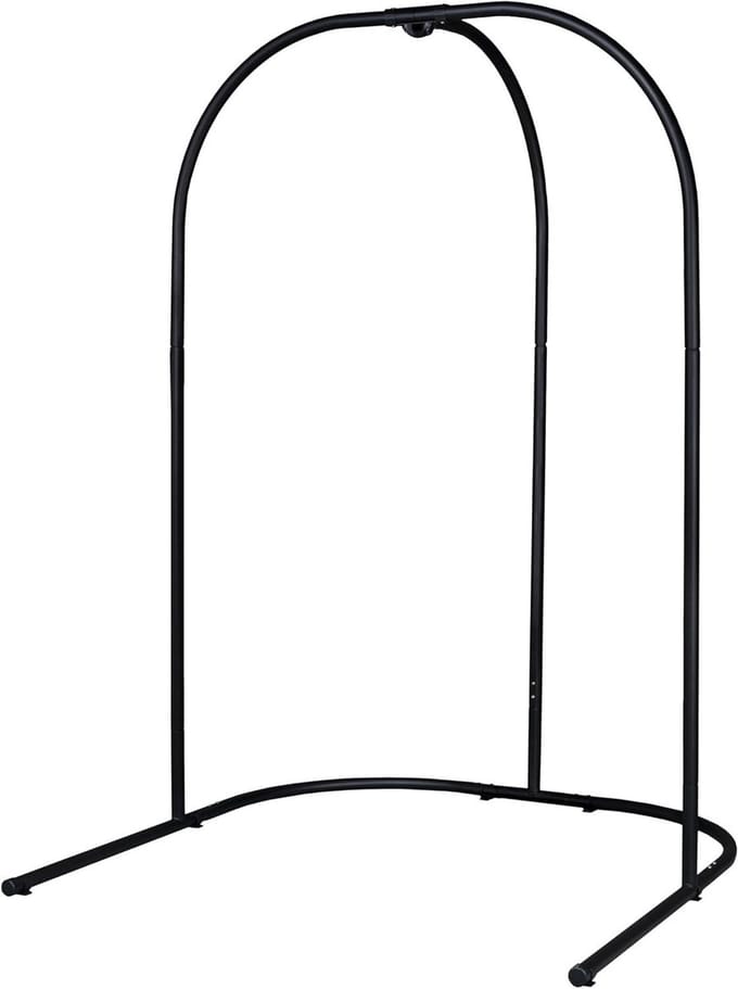 Hangstoelframe - Standaard Frame - Ontspannen Buiten - In Hoogte Verstelbaar - 221 cm Hoog - Antraciet