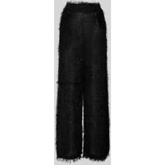 Straight leg broek in semi-transparant design, model 'Emmetta'