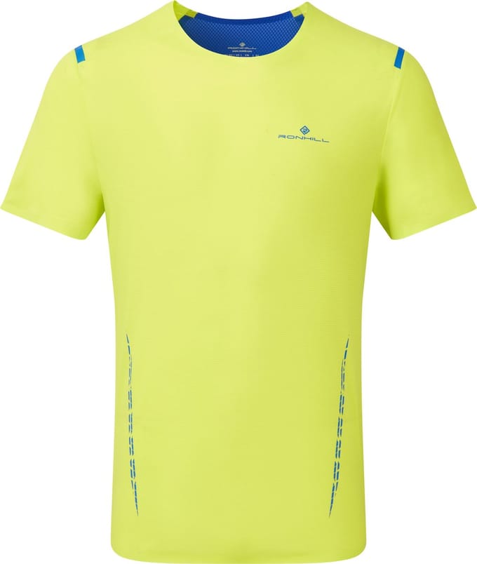 Ronhill - Men's Tech Race S/S Tee - Citrus/Azurite - XL