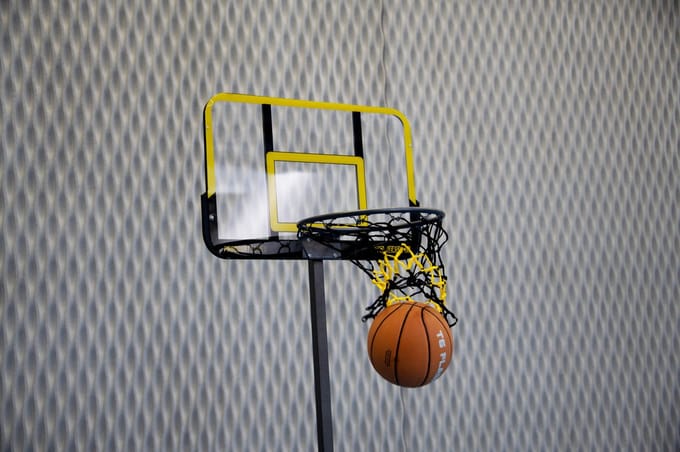 Verstelbare basketbalhoepel (kinderen) met T7 bal