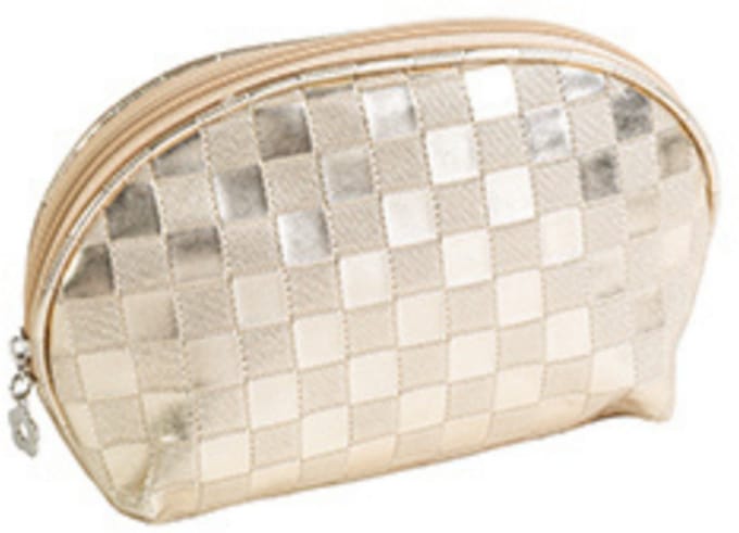 Royal Cosmetics | Metallic Gold Makeup Bag 02 - 23 x 15 x 9cm