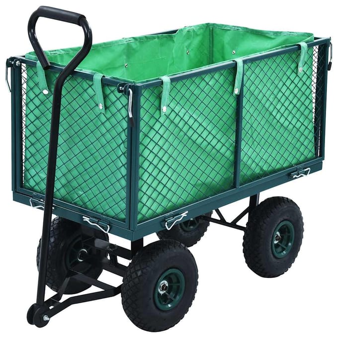 vidaXL - Tuinwagen - 350 - kg - groen