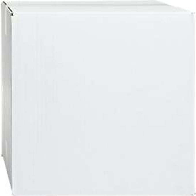 Witte golfkartonnen vouwdozen, enkele golf, 300 x 300 x 300 mm