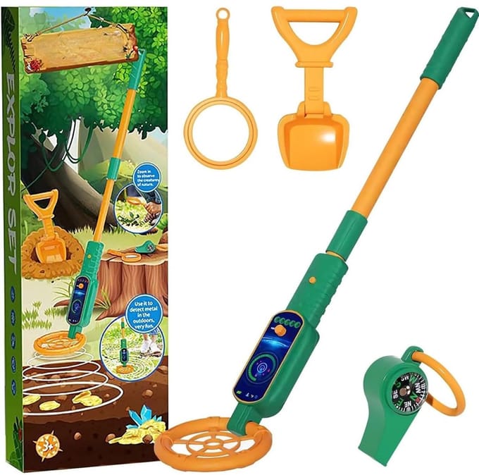 SCH® Metaaldetector voor Kinderen - Metaaldetector - Groen - 36cm x 12cm x 5cm