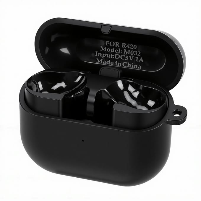 Vervangende Oplaadcase voor Galaxy Buds 3 FE Draadloze Oordopjes Oplader Case met LED Indicator USB C Kabel Zwart zwart