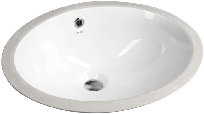 Creavit Onderbouw keramische wastafel 48,5x38cm, wit