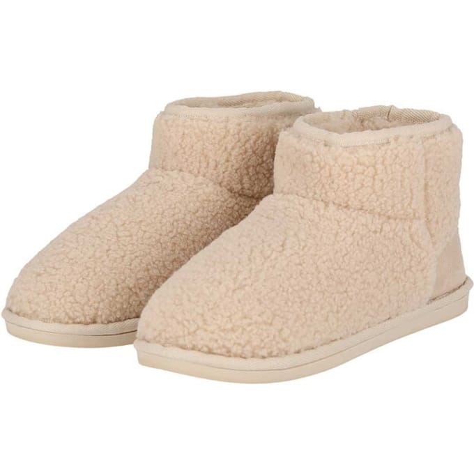 Apollo Dames Pantoffels Teddy Wit - Maat 41/42