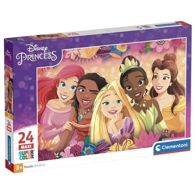 Clementoni - Puzzel - 24 Maxi Stukjes - Disney Princess - Kinderpuzzel - Vanaf 3 jaar