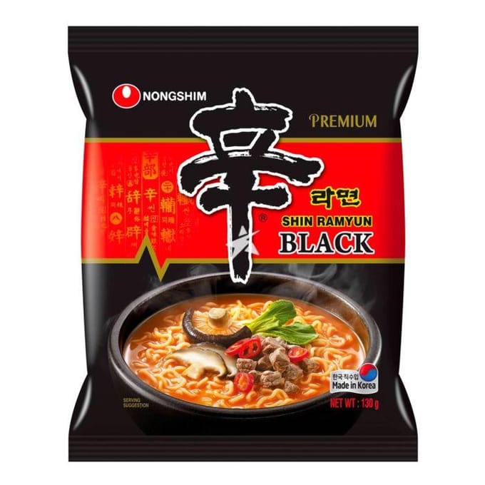 Zupa ramen instantané shin ramyun black 130g - nong shim