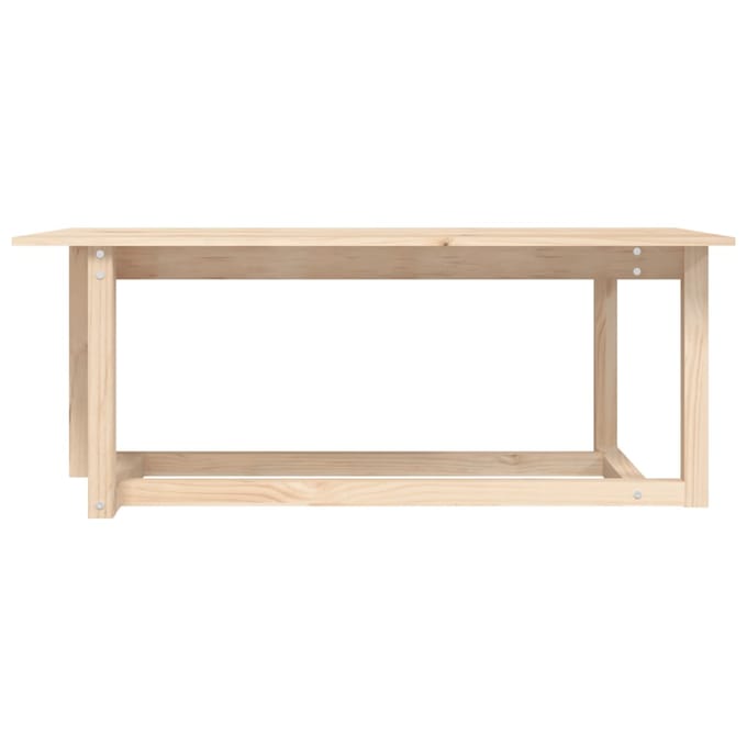 vidaXL - Salontafel - 110x55x45 - cm - massief - grenenhout