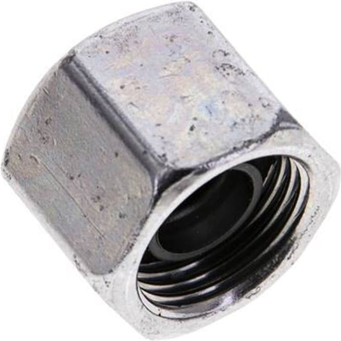 10 S M18x1.5 End Cap Stalen FKM