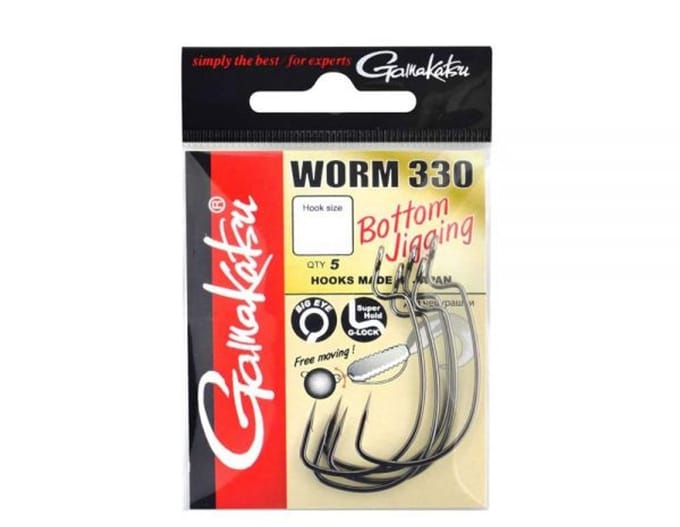 Gamakatsu Worm 330 Bottom Jigging Haken #3/0