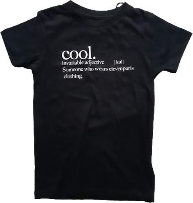 Little Eleven Paris t-shirt maat 128 zwart