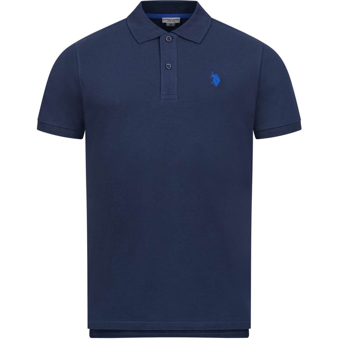 U.S. Polo Assn. heren basic poloshirt met korte mouwen en stretch