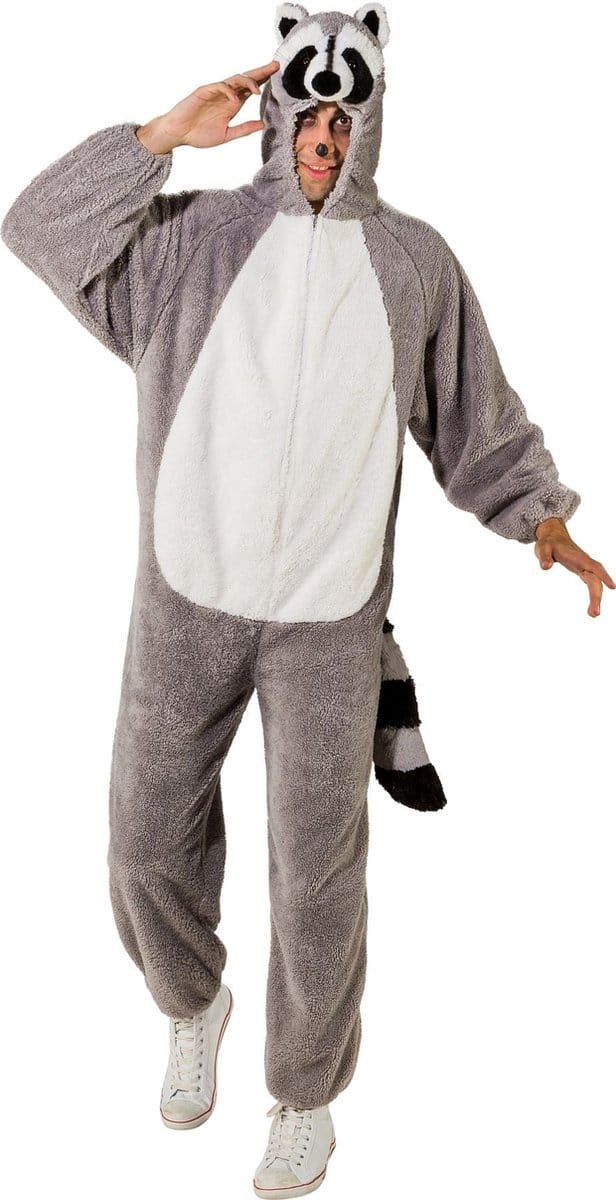 Wasbeer Onesie Unisex Volwassen - Maat 175-190 cm