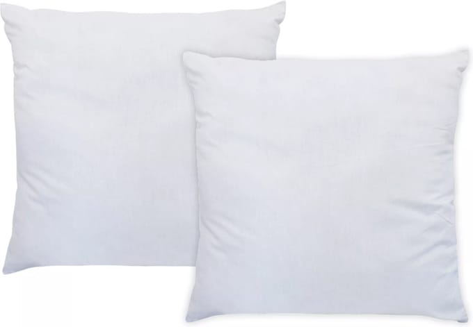 Vente-unique Set van 2 ademende hoofdkussens Topcool - 60 x 60 cm - 550 g - Wit - HAELIA