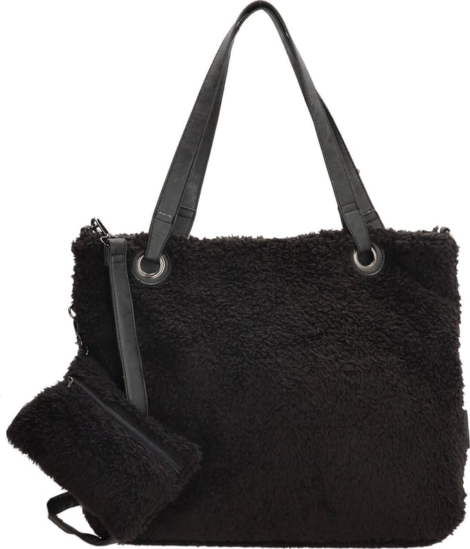 Enrico Benetti Teddy Shopper / schoudertas 66596 - Zwart