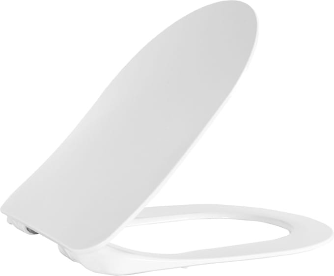 Creavit wc-zitting Duroplast – softclose & quick release – inox scharnieren – mat wit