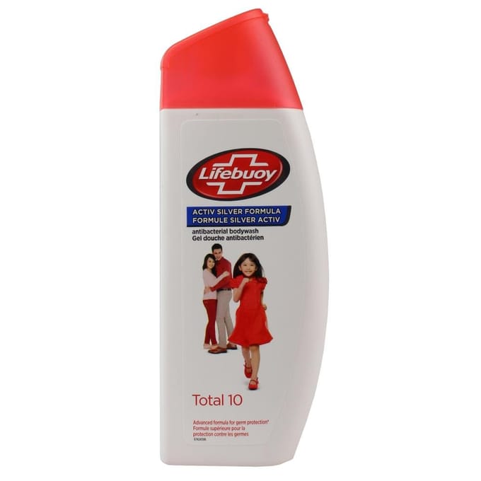 Lifebuoy Total 10 Antibacteriële Douchegel 300 ml gray