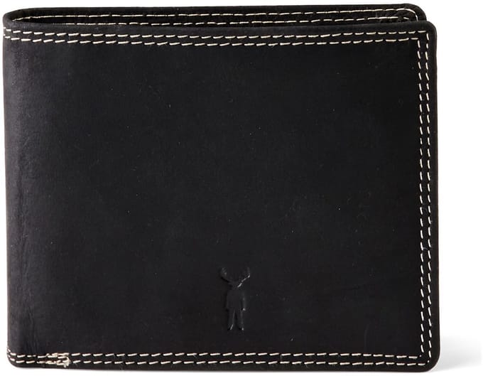 Jack Kinsky Baltimore 101 Portemonnee RFID-bescherming Leer 13 cm - Jongens - Horizontaal - anthrazit