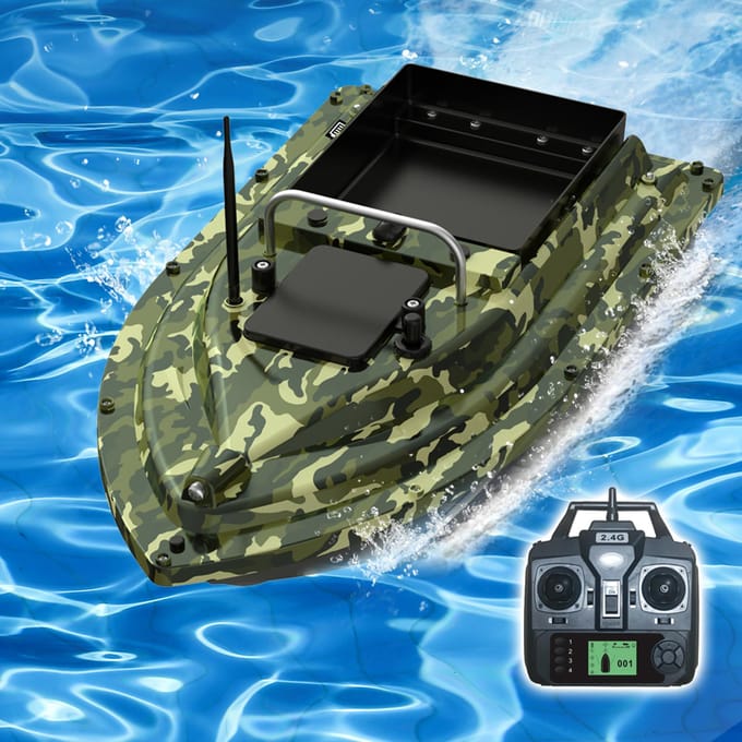 RC-aasboot voor surfvissen GPS-visaasboot met grote aascontainer Automatische aasboot 18000
