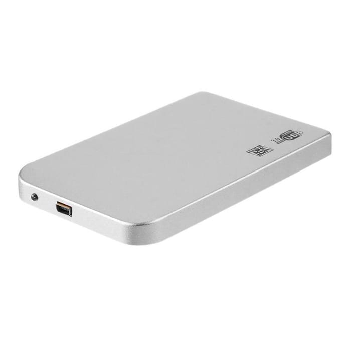 2.5in USB3.0 SATA SSD HDD Harde Schijf Behuizing 5Gbps 3TB USB3.0 SATA Draagbare Harde Schijf Behuizing (Zilver) zwart