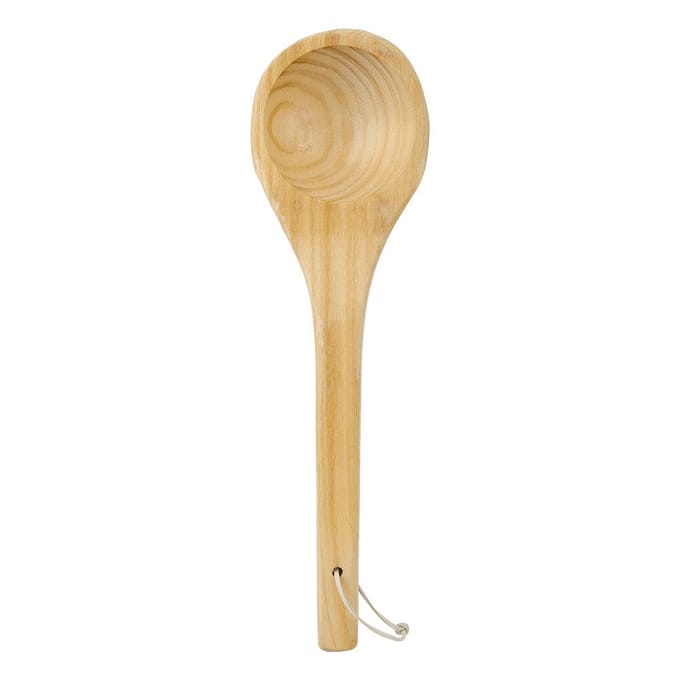 Sauna Enkele Lepel Handgemaakte Lepel, Sauna Accessoires, Sauna Water Scheplepel beige