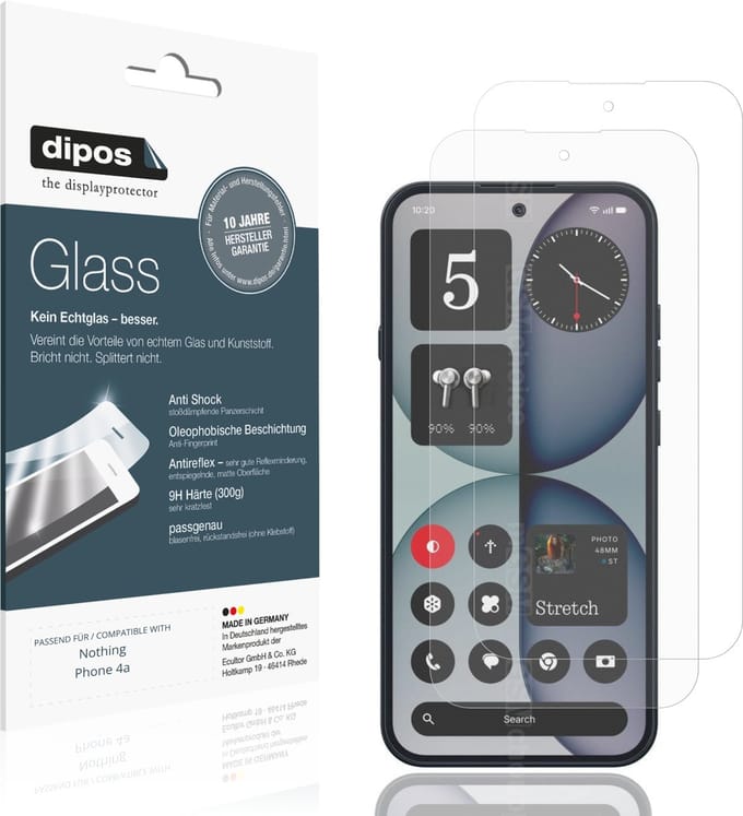 dipos – 2x Matte Pantserfolie geschikt voor Nothing Phone 4a | 9H Screenprotector