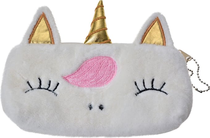 Juleeze Toilettas Dames Wit Pluche