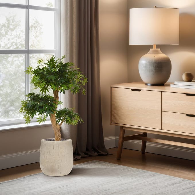 Acer Bonsai kunstboom 95cm - groen