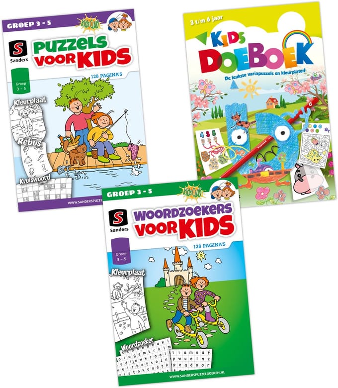 Sanders Puzzelboek kids pakket 1